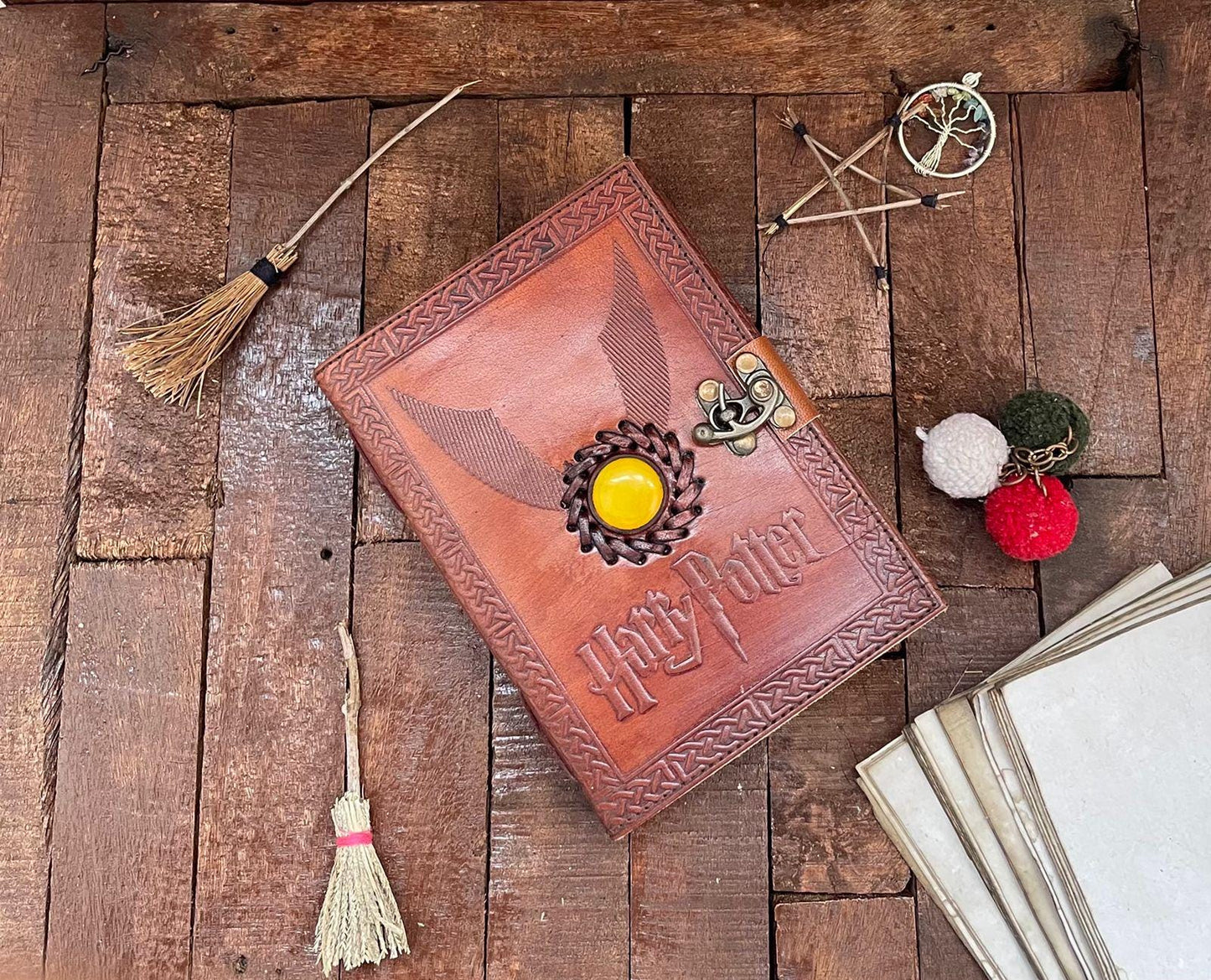 Harry Potter leather journal potter spell book, books of wizard, magic book, wizard book,Potter vintage book, harry Potter gifts,
