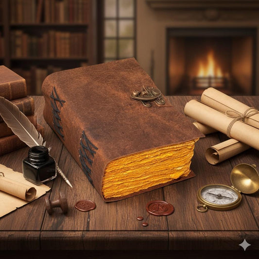 Diary with Lock - Personalized Gifts for Women -Leather Journal Notebook With Lock - Vintage Book - Notepad With Lock -Gifts for him and her