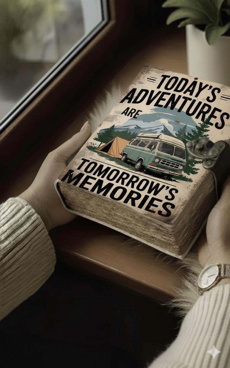 Adventures Leather Journal Memories Travel Leather Journal Grimoire Book of Shadows Vintage Sketchbook Journal gifts for Women