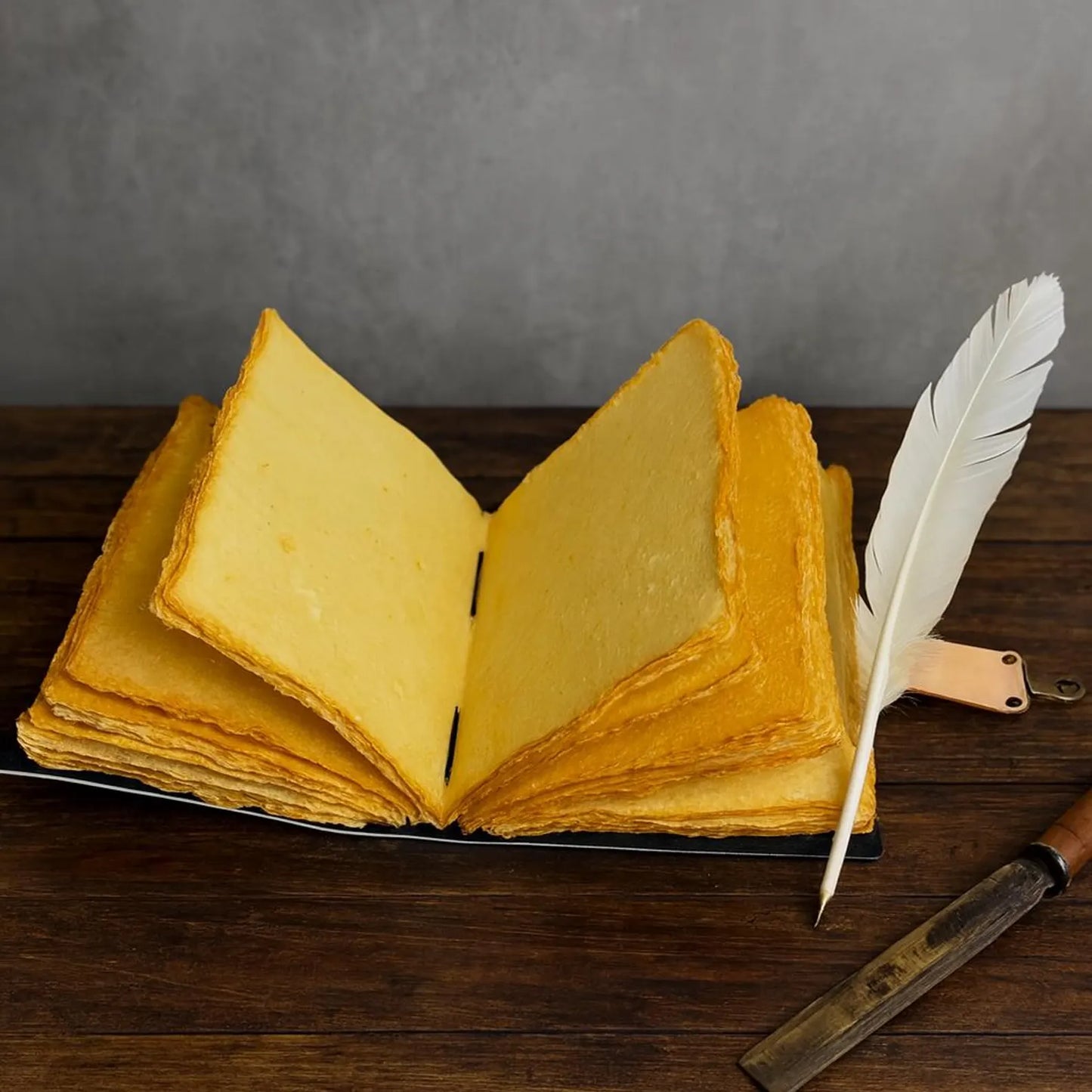 Deer Leather Journal Handmade Embossed Stag Notebook with Lock Forest Wildlife Grimoire Diary Rustic Nature Sketchbook Gift for Men & Women