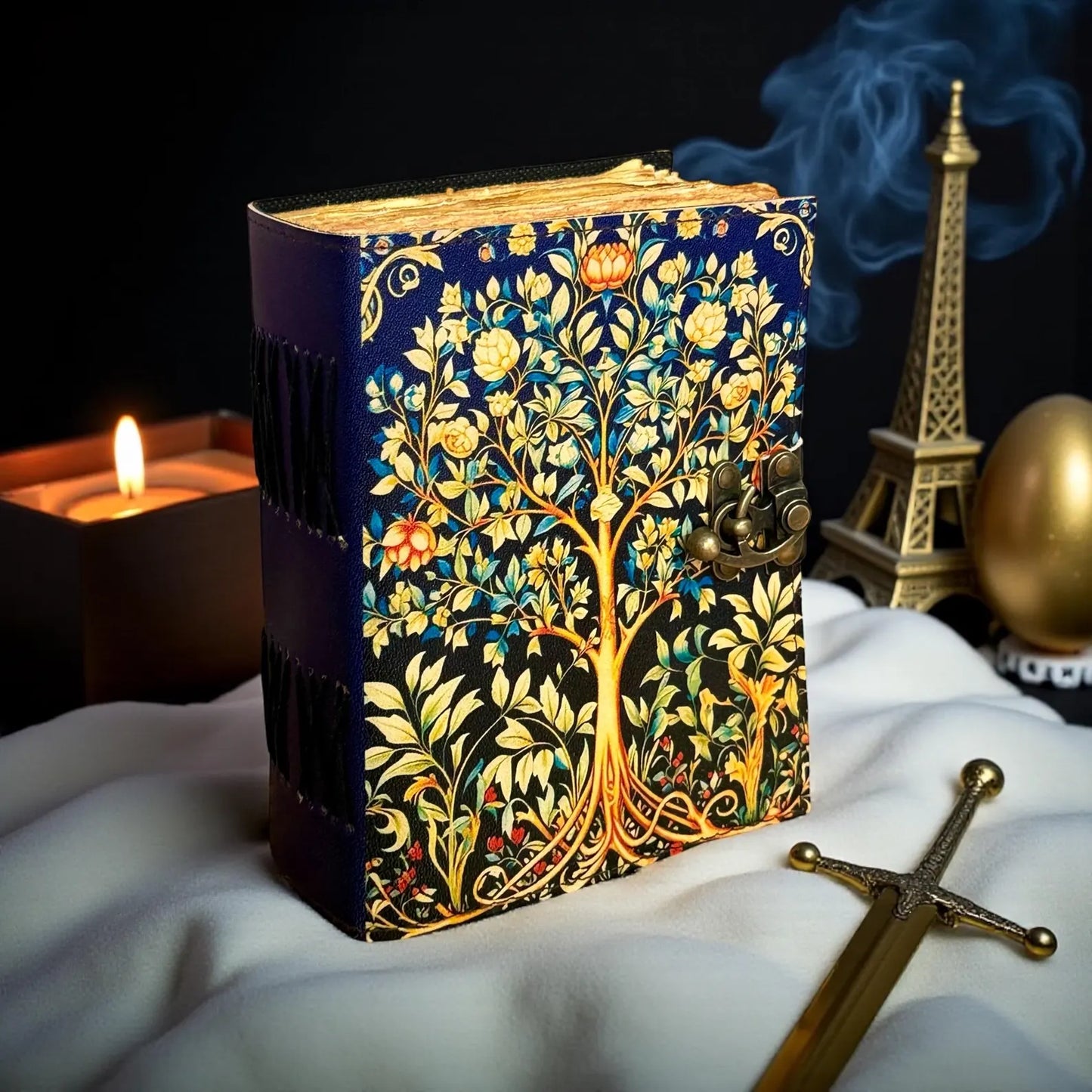 Tree of Life Leather Grimopiore Journal Grimoire notebook