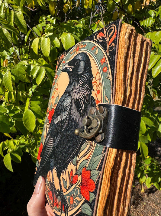 Magical Raven Deckle Paper Journal