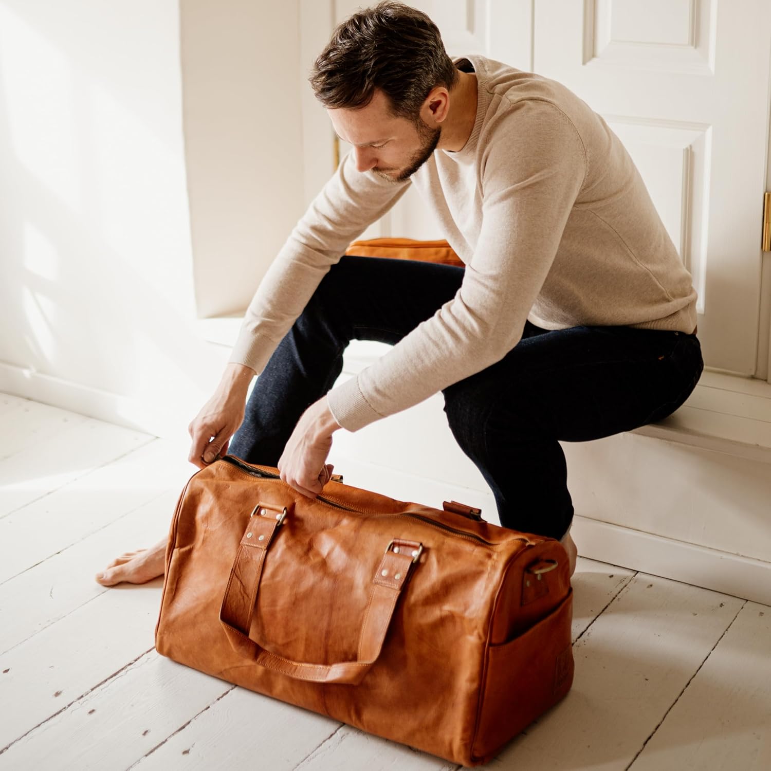 Leather Duffle Bag