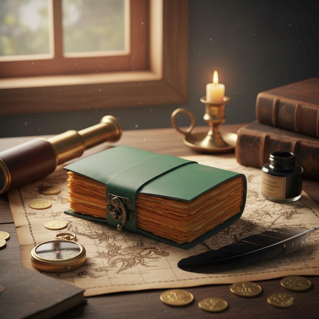 Leather Journal - Blank Spell Book of Shadows, Grimoire Journal, Travel Writing Notebook, Antique Deckle Edge Paper Gifts For Women