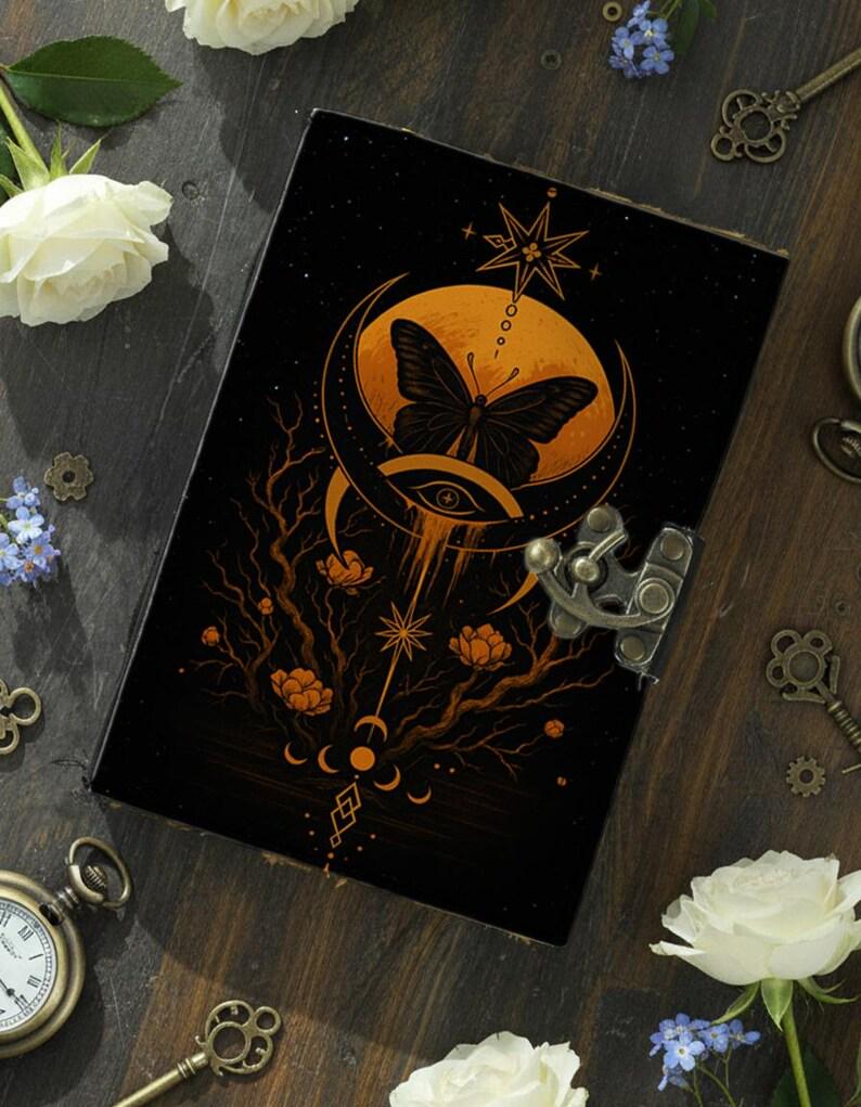 400 Pages Grimoire Leather Journal Book of Shadows – Witchcraft Journal, Vintage Wiccan Pagan Gothic Spellbook, Halloween Gift for Women