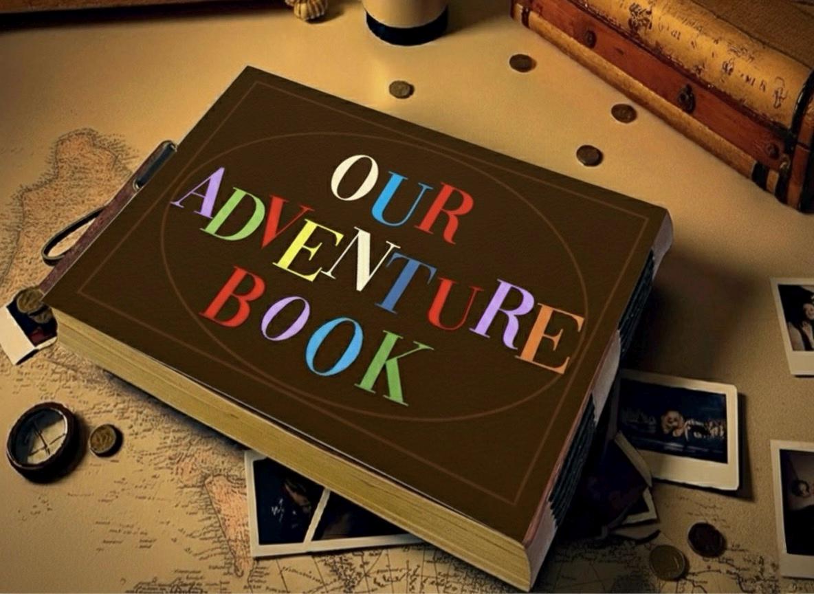 Our Adventure Book Scrapbook Anniversary Gift for him, Personalized Valentines Gift for her, Scrapbook, Couples gift, Gifts for Boyfriend