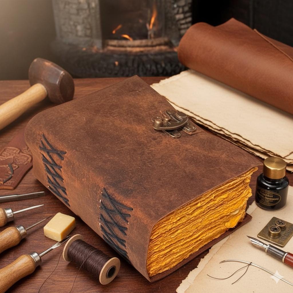 Diary with Lock - Personalized Gifts for Women -Leather Journal Notebook With Lock - Vintage Book - Notepad With Lock -Gifts for him and her