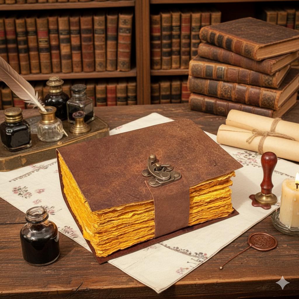 Diary with Lock - Personalized Gifts for Women -Leather Journal Notebook With Lock - Vintage Book - Notepad With Lock -Gifts for him and her