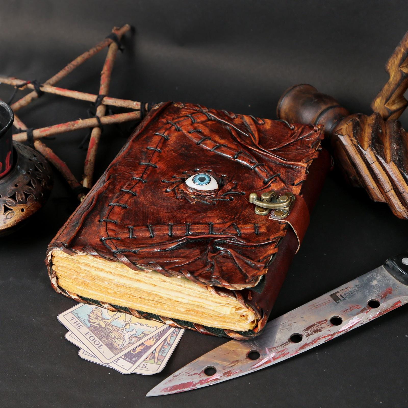 Hocus Pocus Book of Spells Hocus Pocus Decor Hocus Pocus Halloween Decorations Book of Shadows and Spell Book with Lock Halloween Gifts