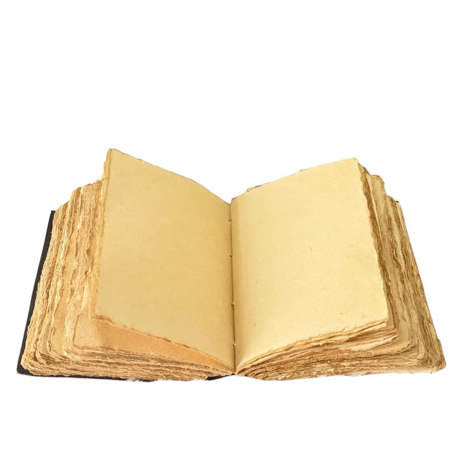 Handmade Fox Leather Journal: Vintage Grimoire Book of Shadows