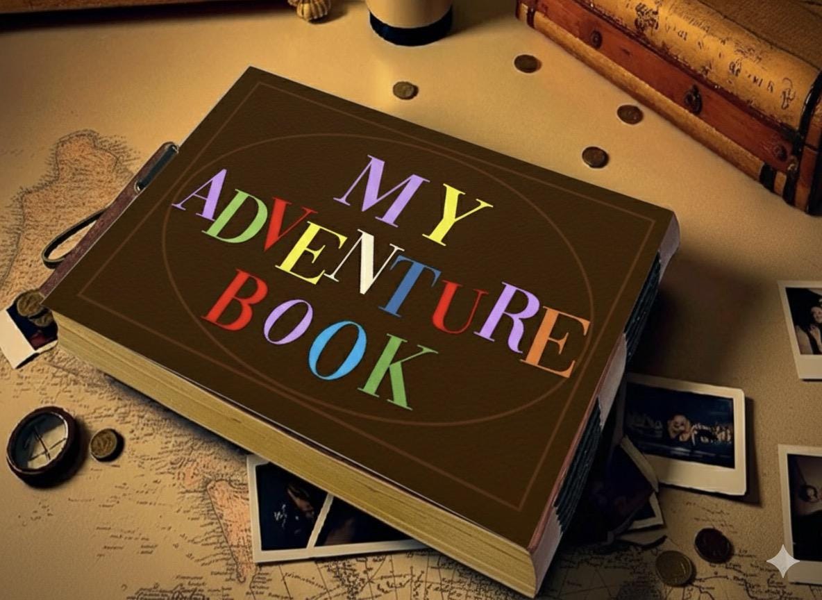 My Adventure Book Scrapbook Anniversary Gift for him, Personalized Valentines Gift for her, Scrapbook, Couples gift, Gifts for Boyfriend