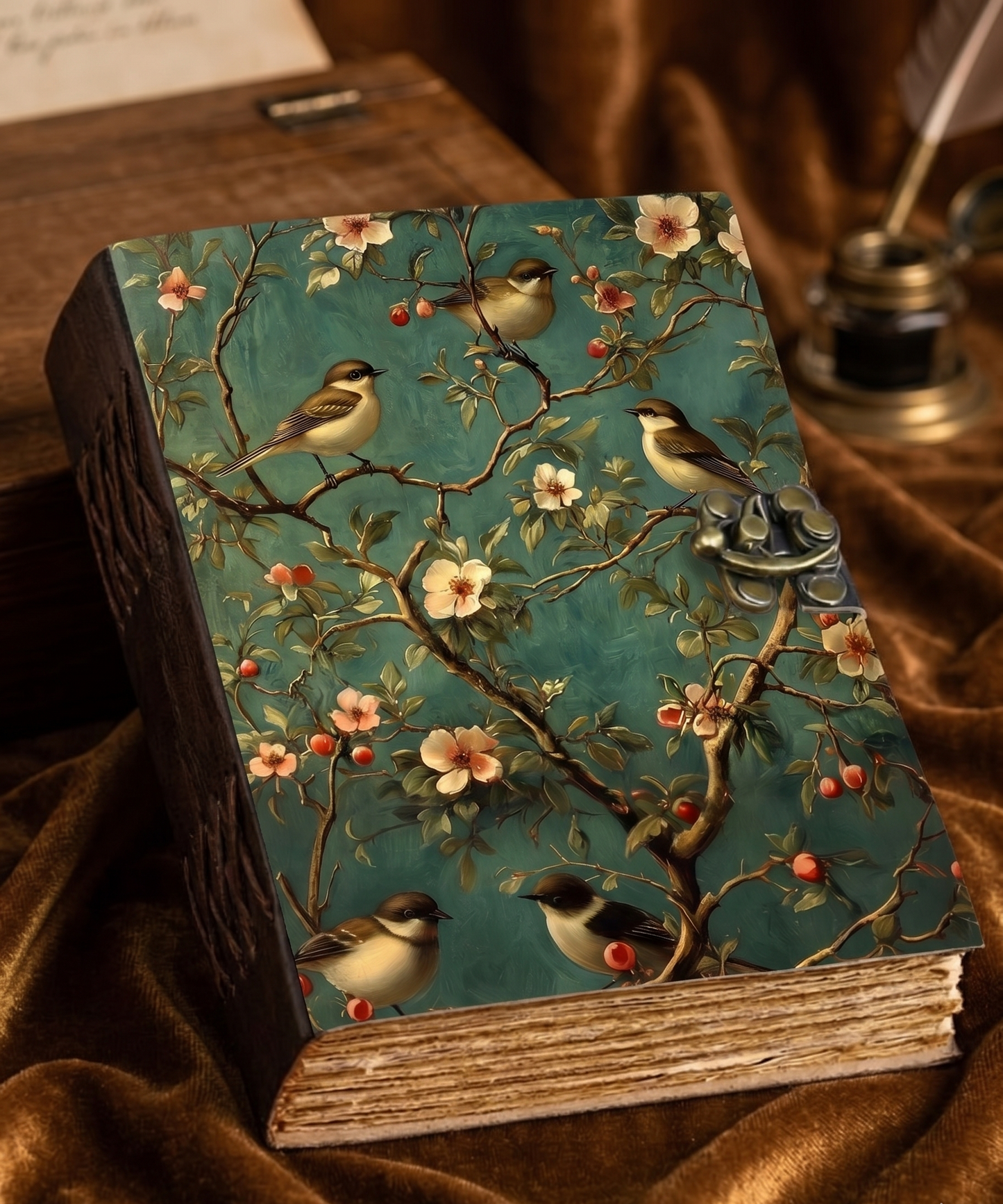 Sparrow leather journal