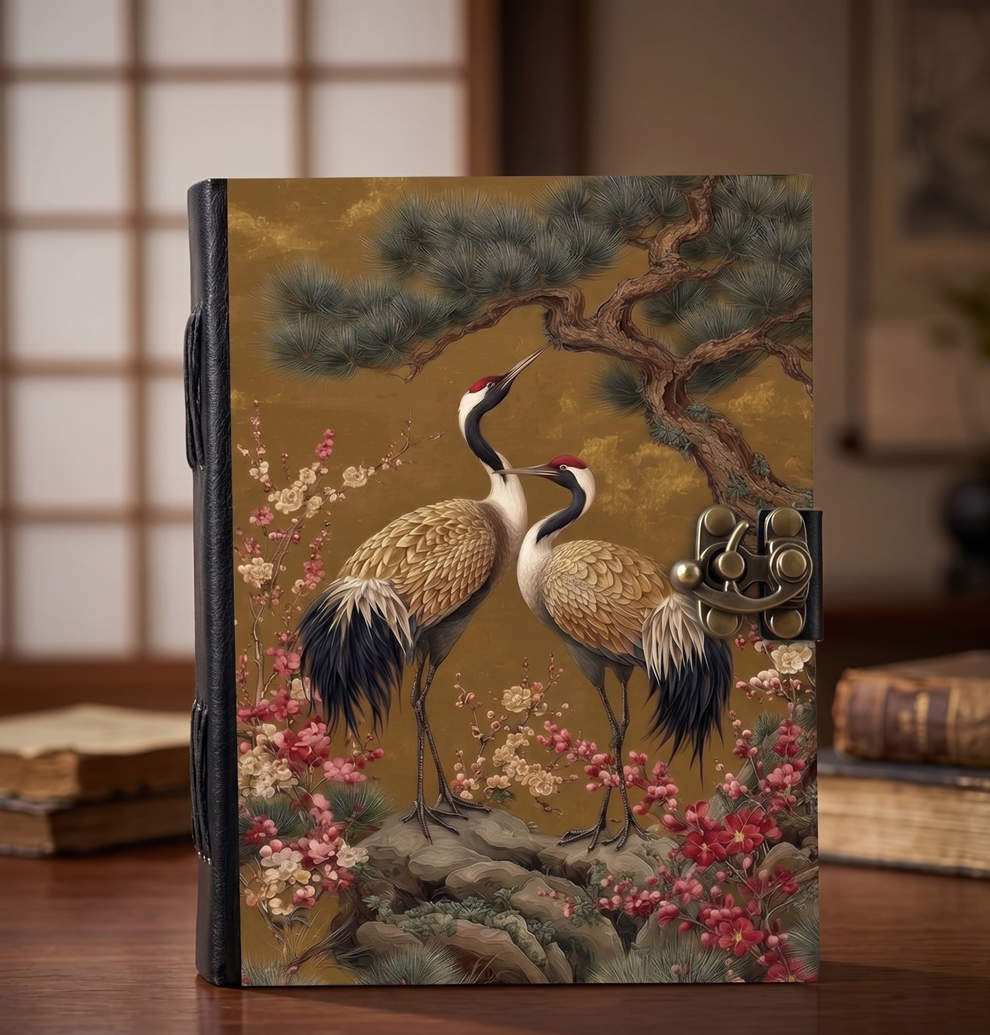 Japanese Crane Leather Journal
