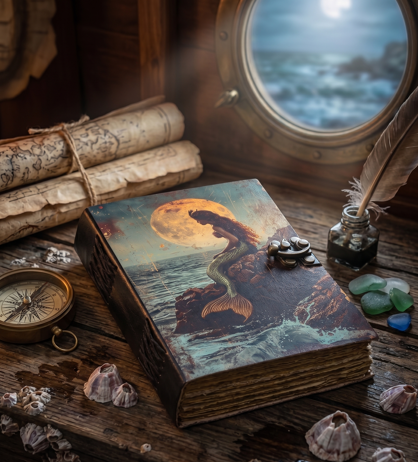 Mermaid Leather Coastal Journal