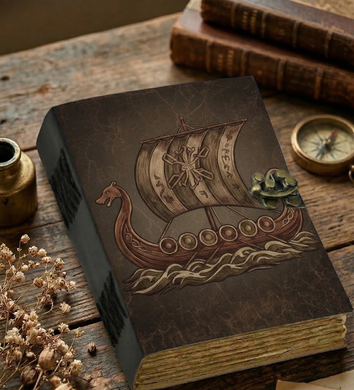Classic Norse Viking LongShip design Journal