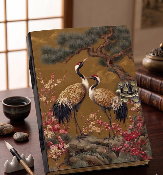 Japanese Crane Leather Journal
