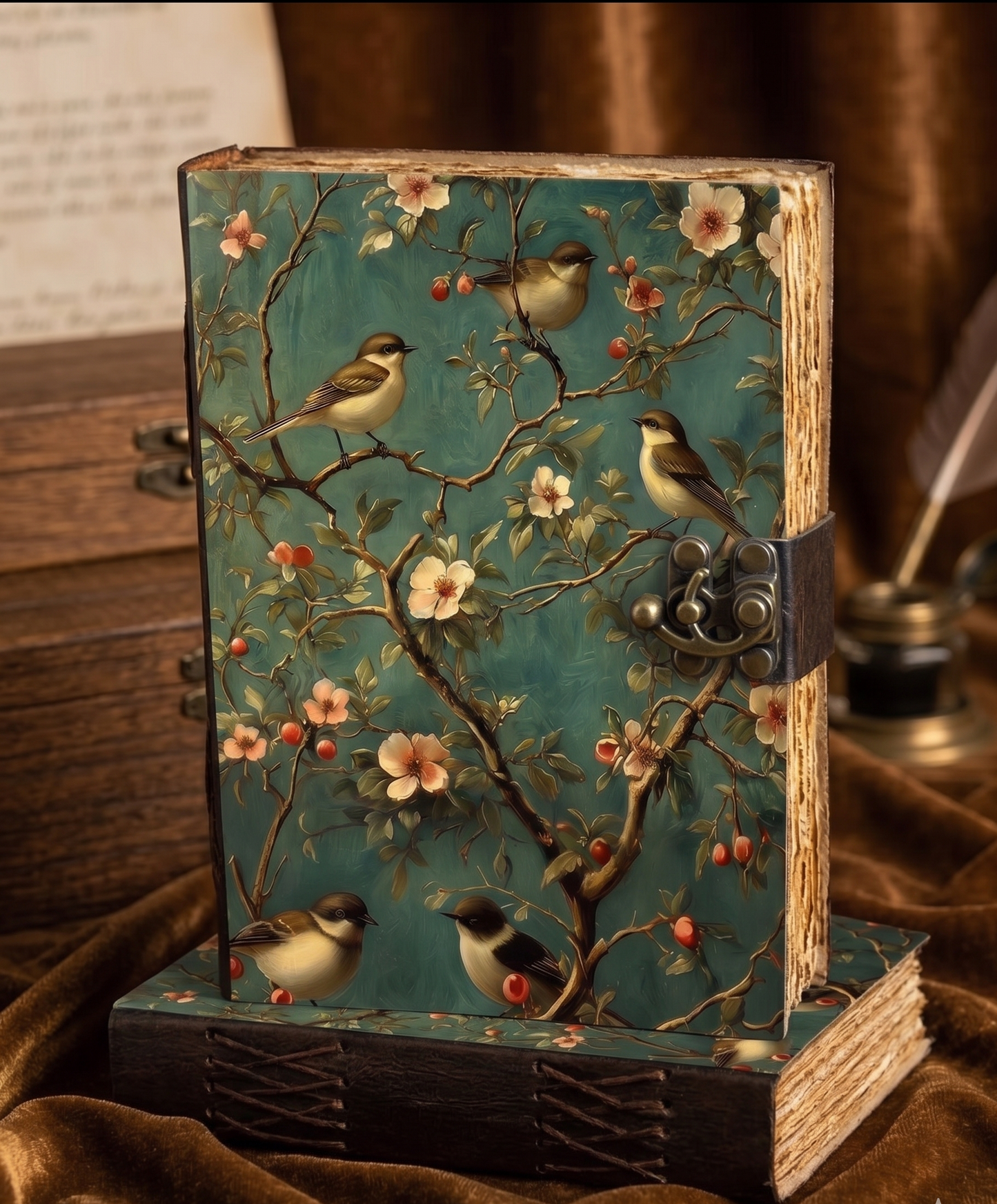 Sparrow leather journal