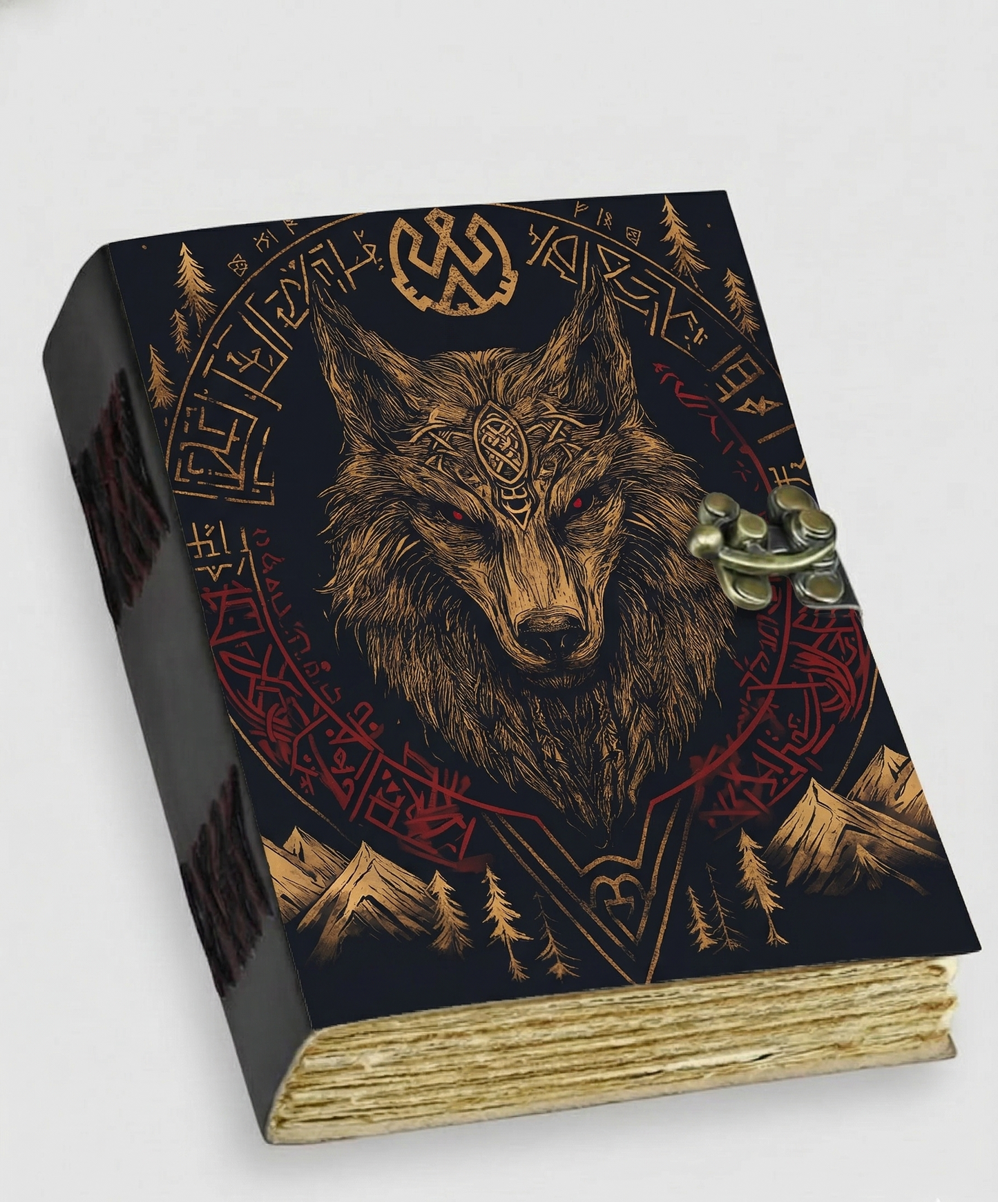 Fenrir Nordic Design, Viking Journal, Viking enthusiast, Gift for Norse Mythology Lovers, Folklore