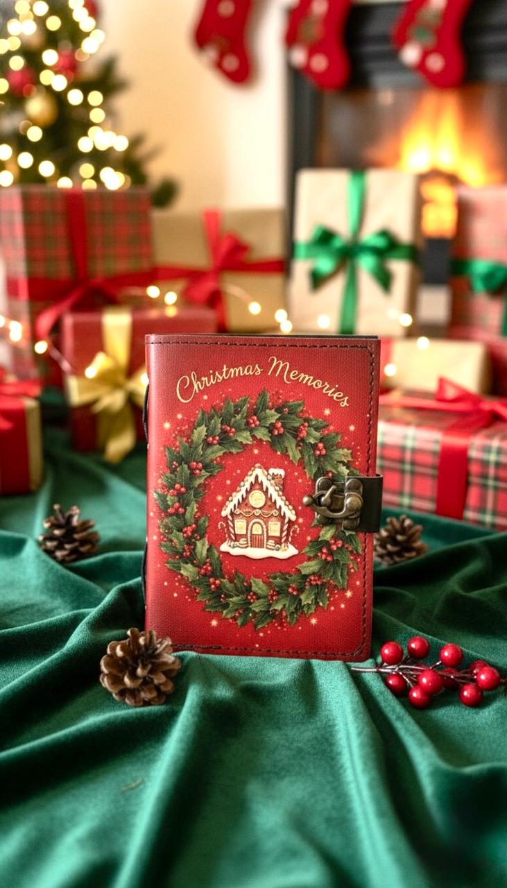 Christmas Journal Gingerbread house Journal Holiday Journal