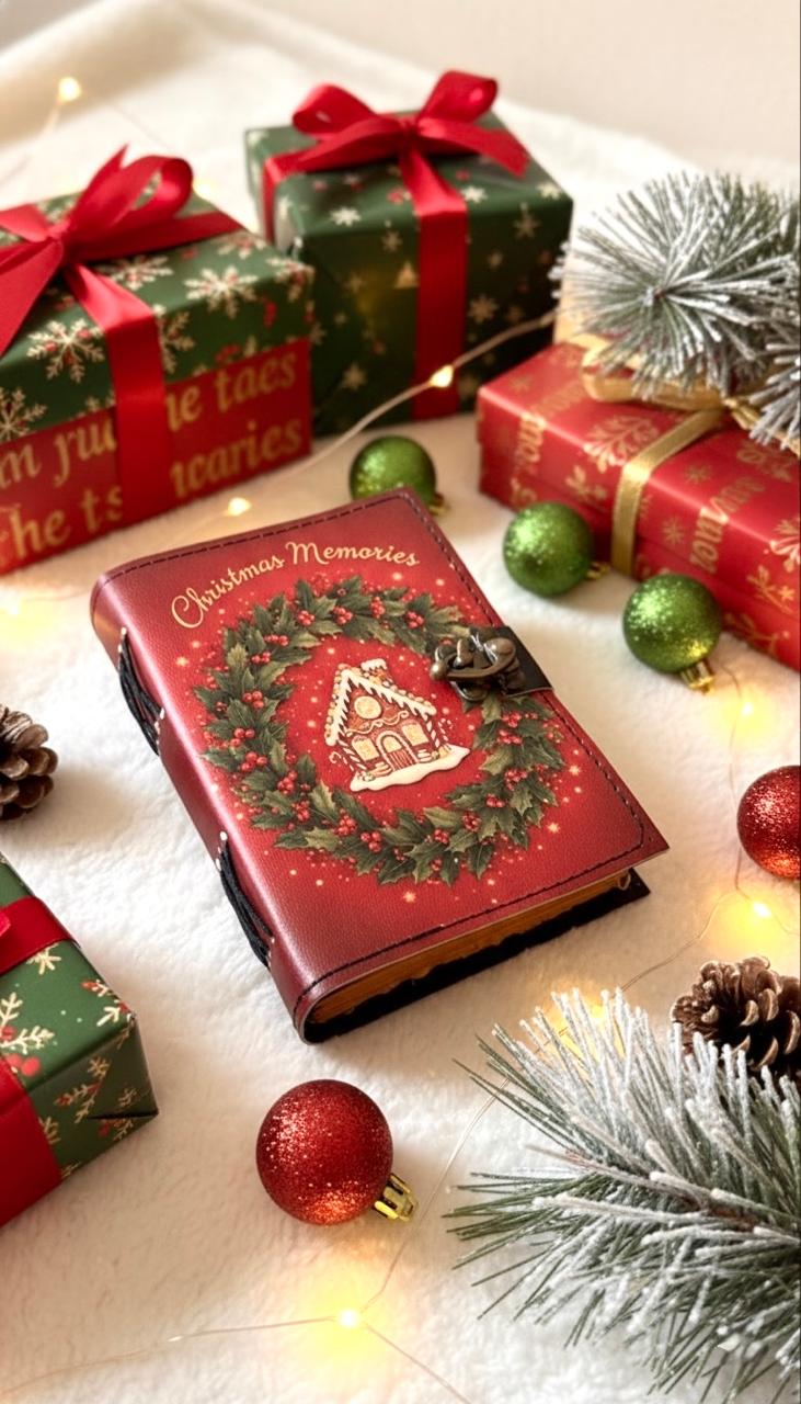 Christmas Journal Gingerbread house Journal Holiday Journal