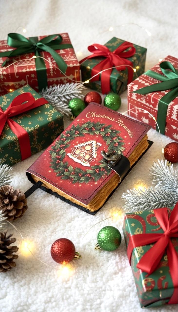 Christmas Journal Gingerbread house Journal Holiday Journal