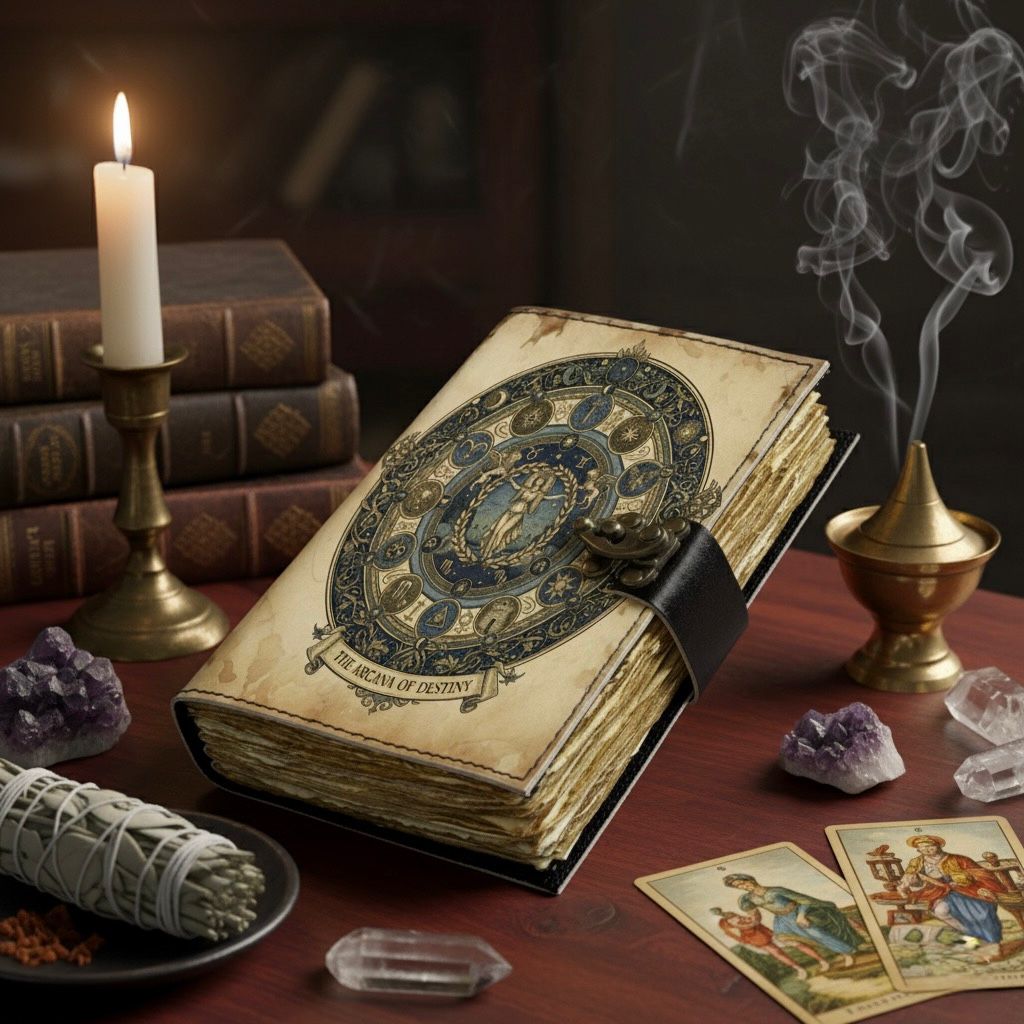 Tarot Leather Journal Rituals Diary