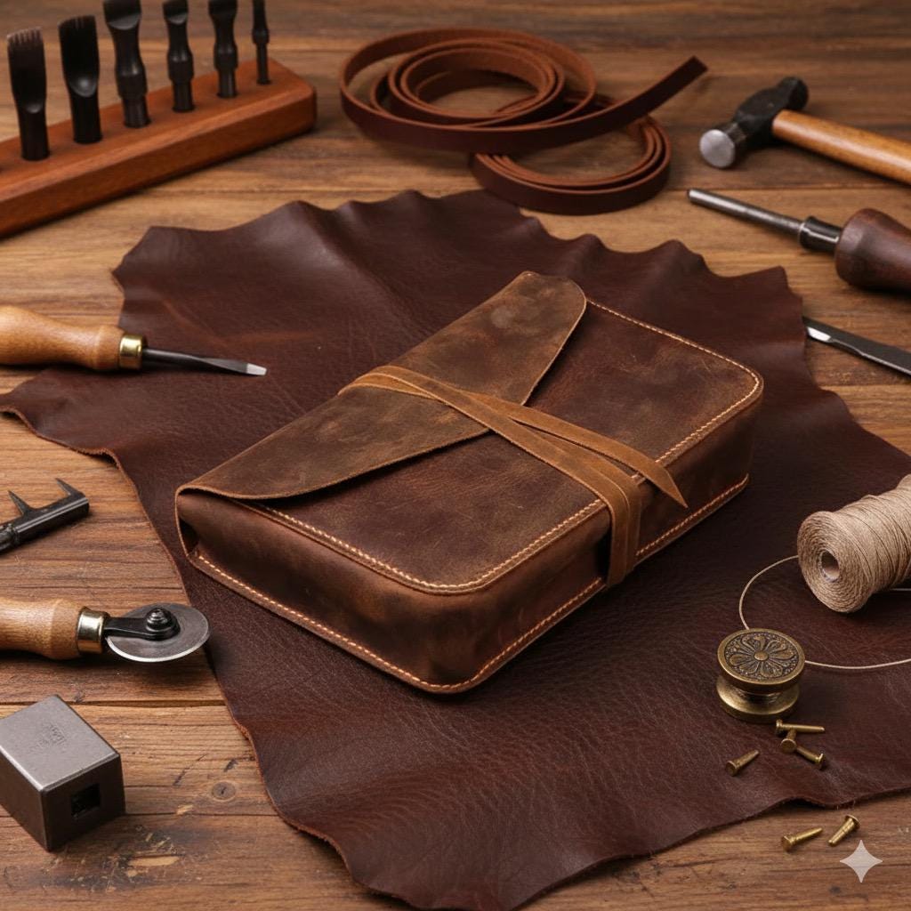 Custom Leather Bible Cover | Personalized Handmade Christian Gift | Engraved Name or Verse | Full-Grain Leather Case | Spiritual Cover