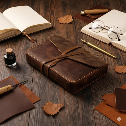 Custom Leather Bible Cover | Personalized Handmade Christian Gift | Engraved Name or Verse | Full-Grain Leather Case | Spiritual Cover