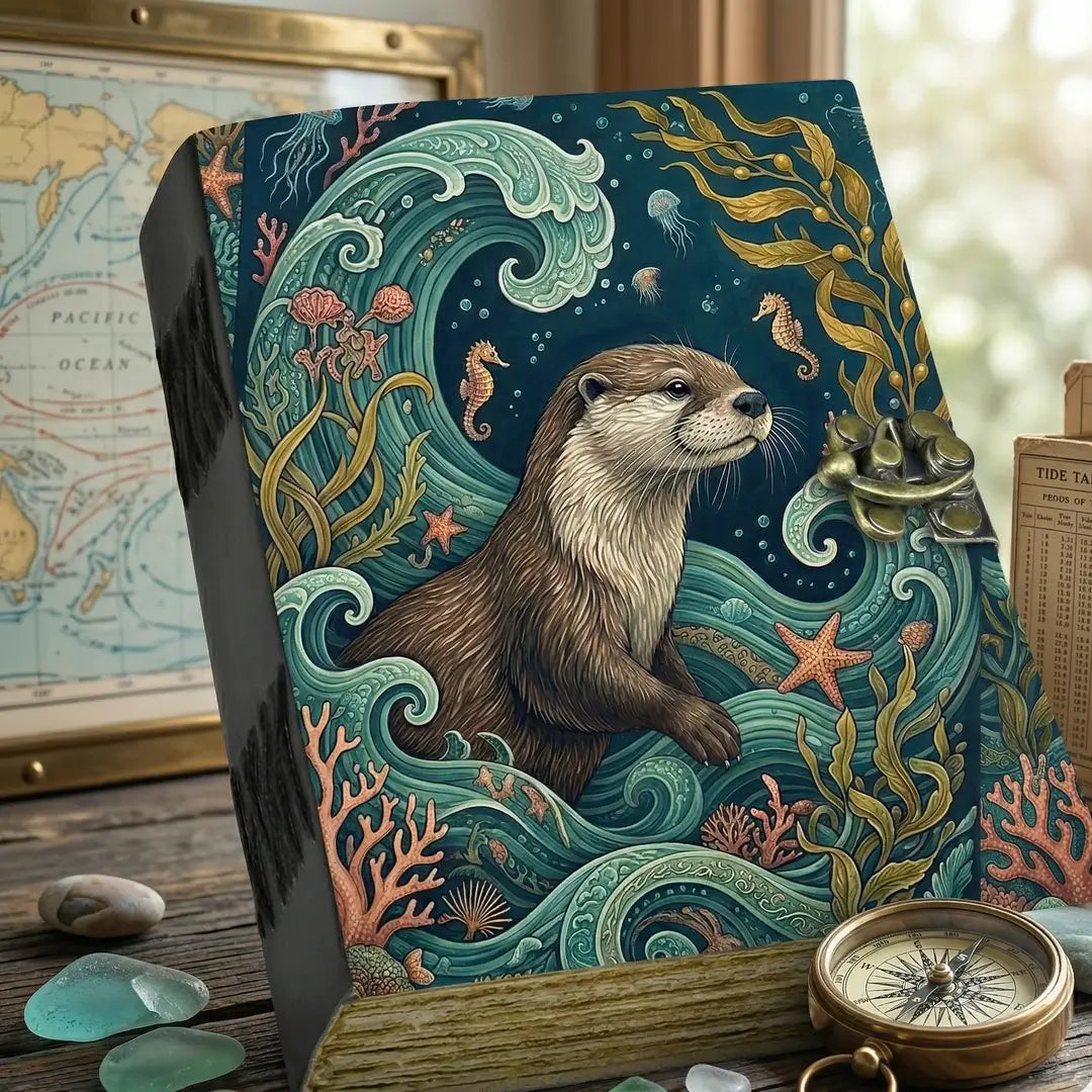 Sea Otter Leather Journal