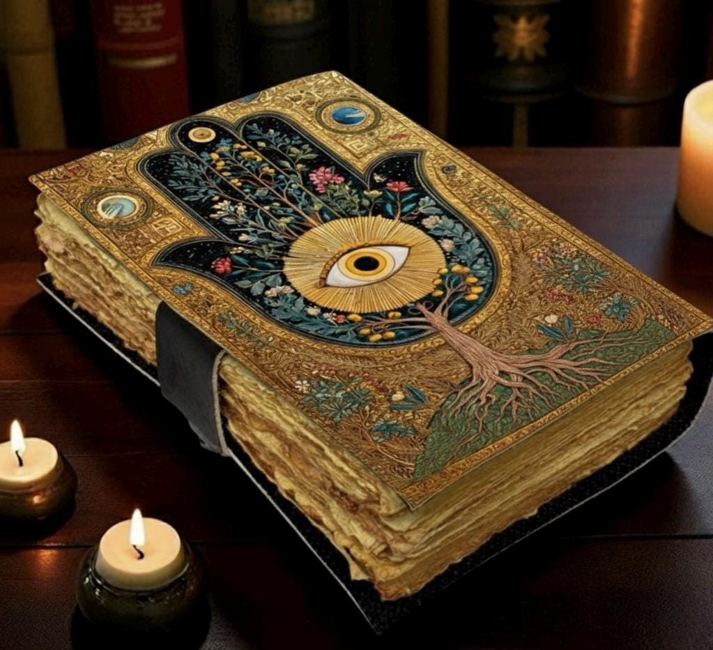 Tree Of Life Grimoire Leather Journal - Hocus Pocus Book of Shadows Notebook - Hocus Pocus Spell Book Halloween Gifts for Women