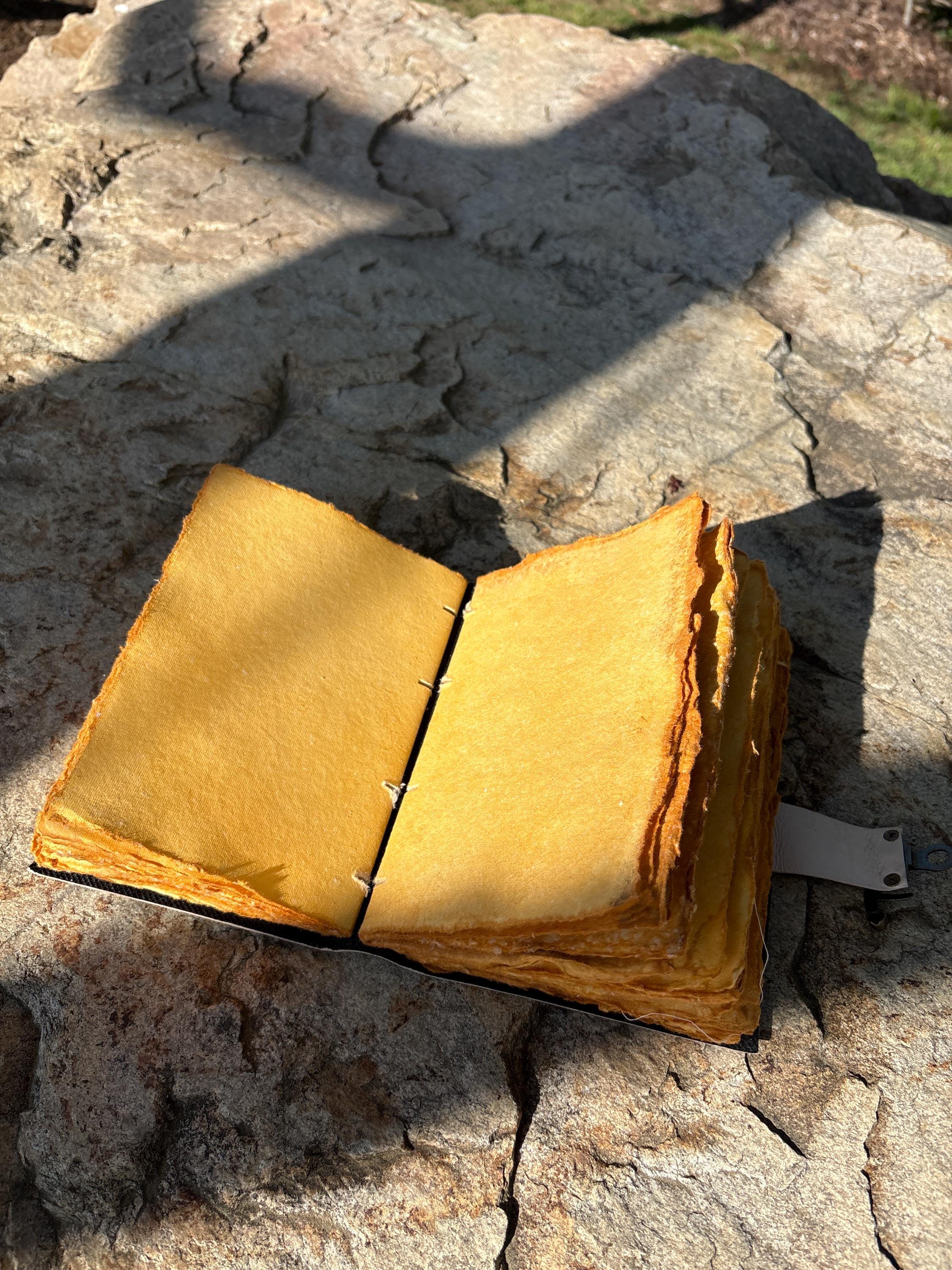 Tree of Life Leather Grimoire Journal: Blank Book of Shadows