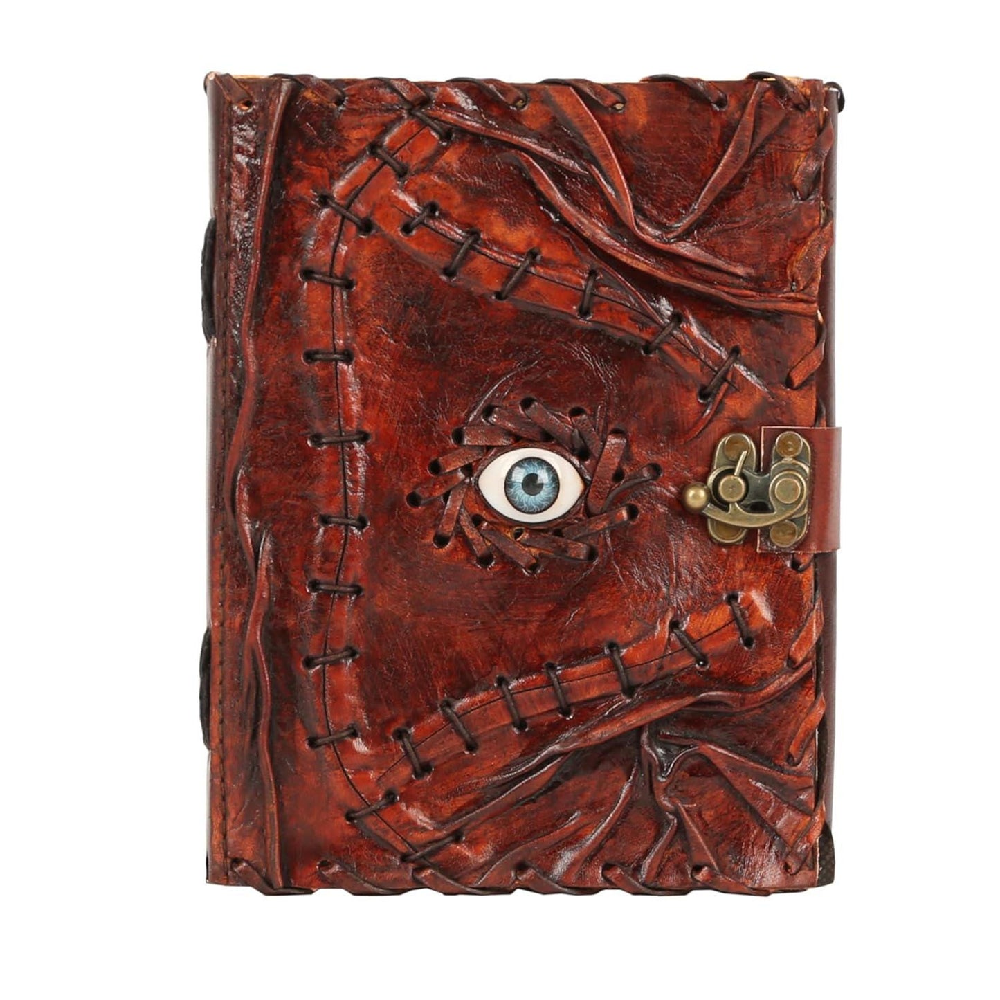Hocus Pocus Book, Hocus Pocus Spooky Decor Gifts for Halloween, Spell Book of Shadows Grimoire Leather Journal Halloween Decorations Book