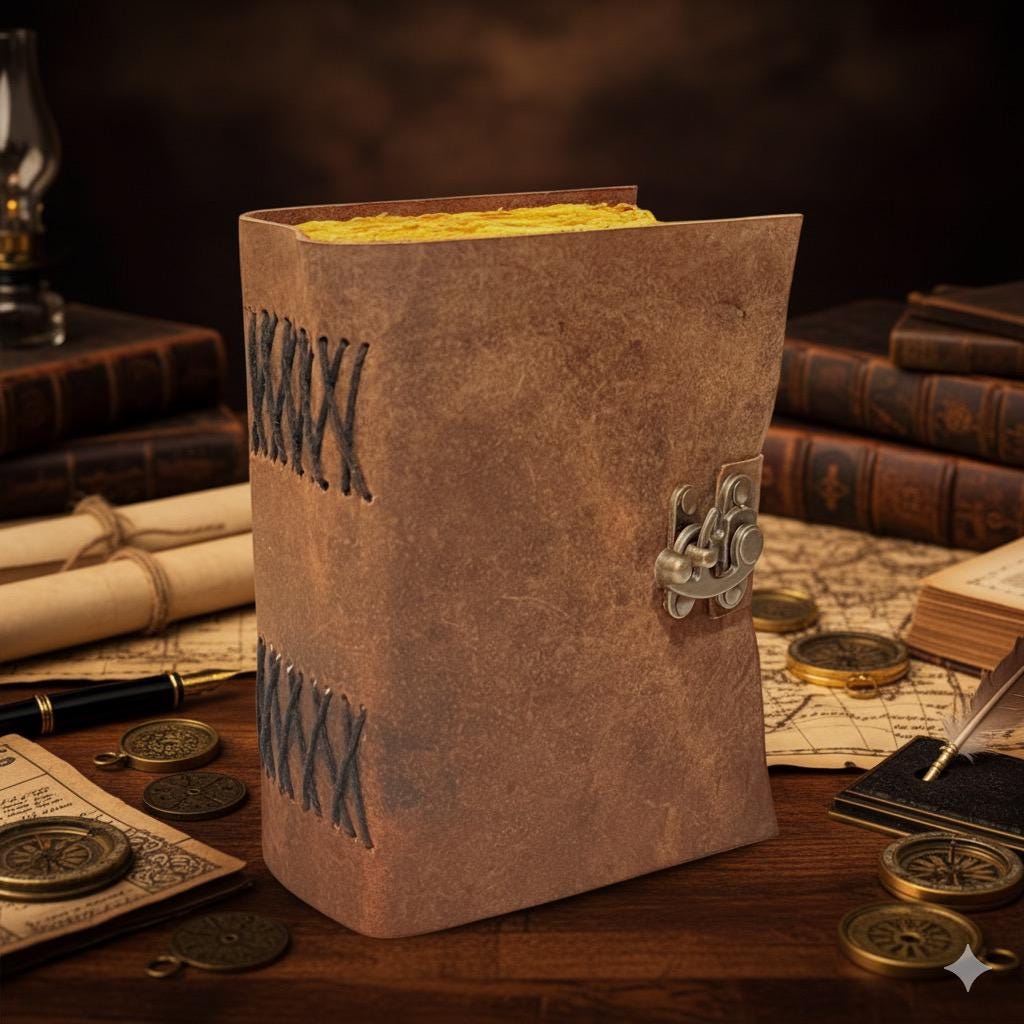 Diary with Lock - Personalized Gifts for Women -Leather Journal Notebook With Lock - Vintage Book - Notepad With Lock -Gifts for him and her