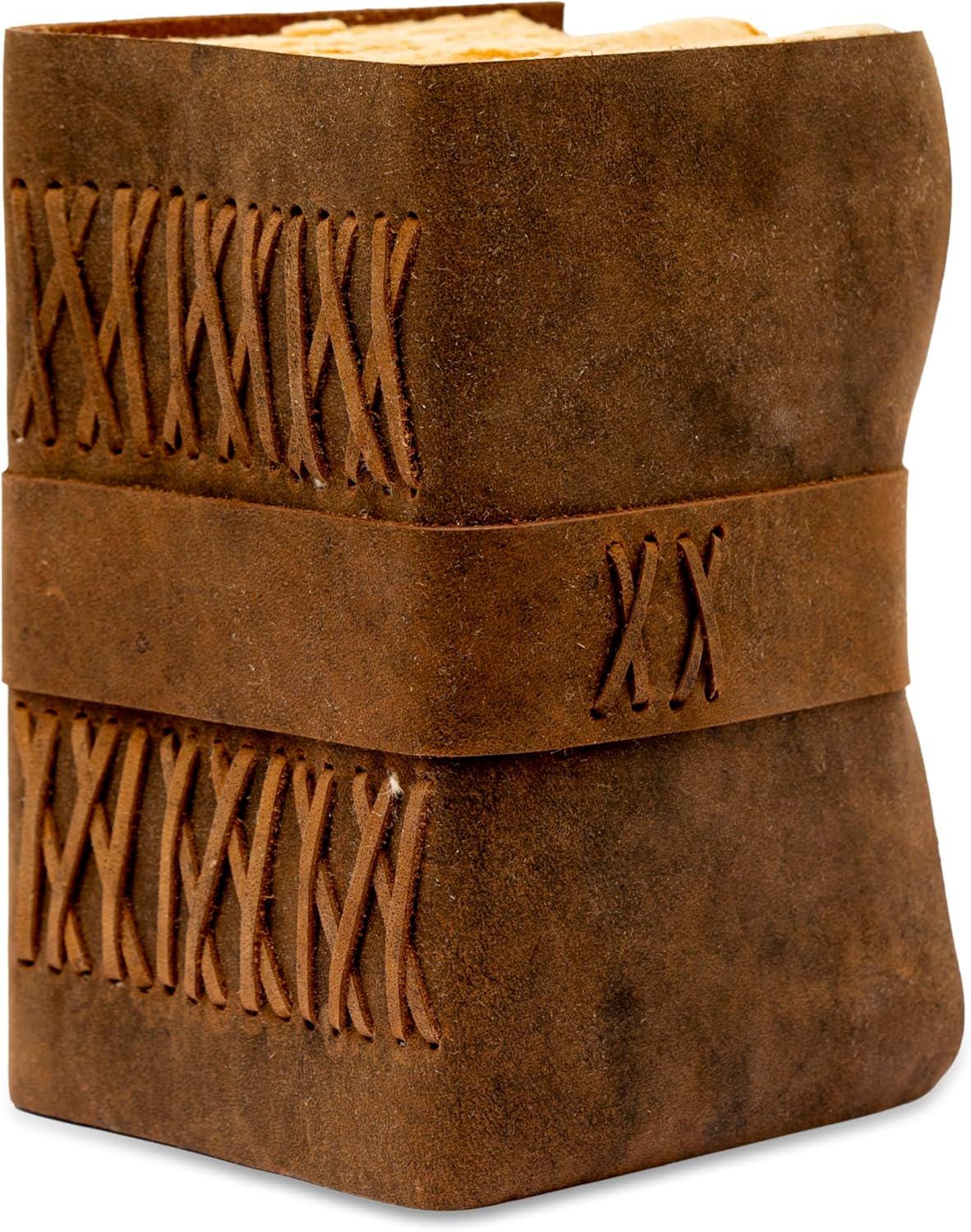 600 Page leather Journal - Blank Spell Book of Shadows, Grimoire Journal, Travel Writing Notebook, Antique Deckle Edge Paper Gifts For Women