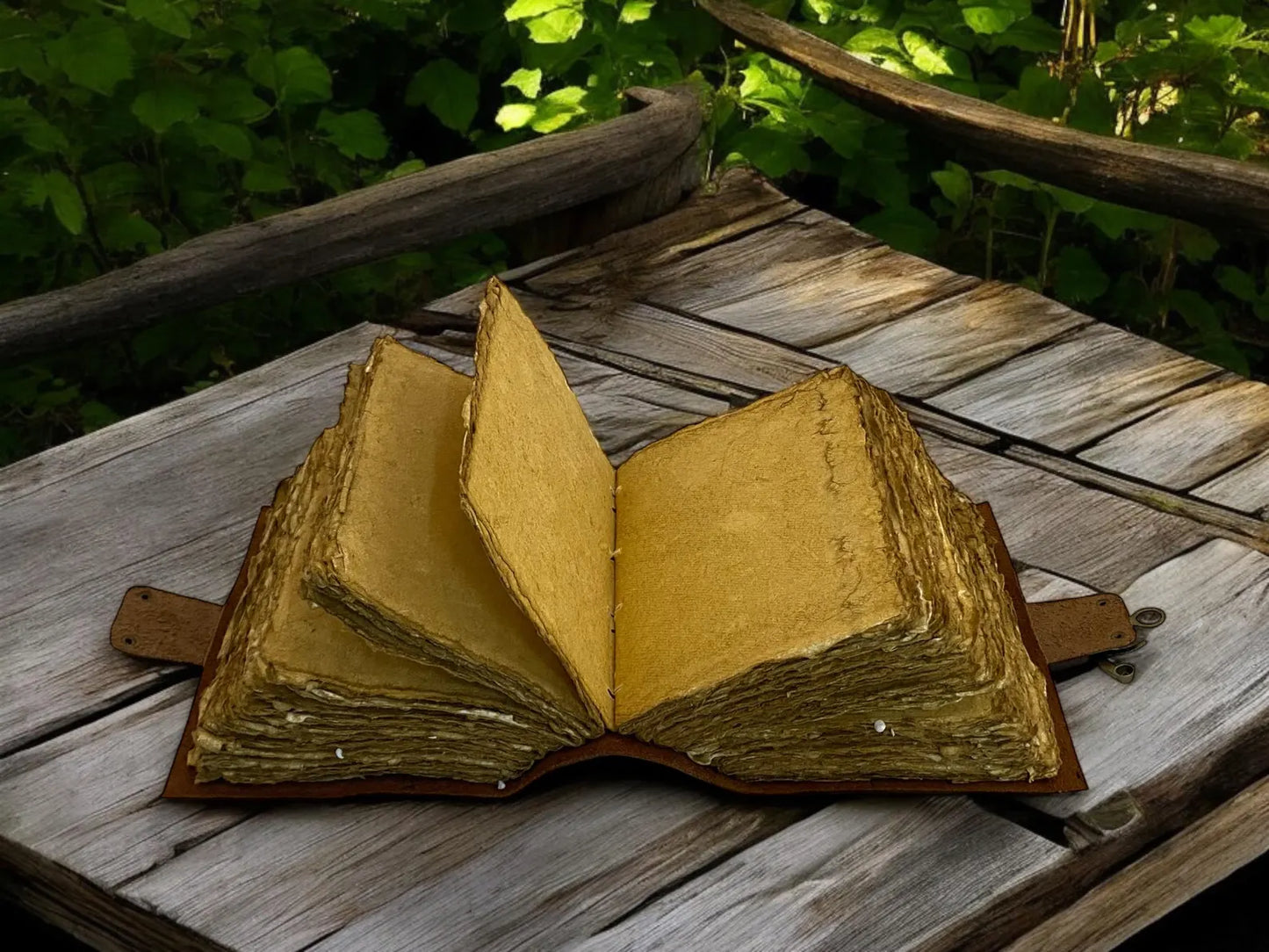 Valentine Day leather journal Pigeon Love Journal Heart leather grimoire