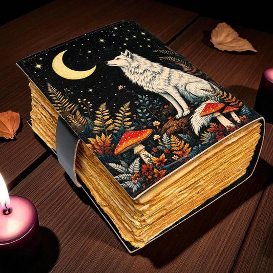 Fox Leather Grimoire – Spell Book, Deckle Edge Journal