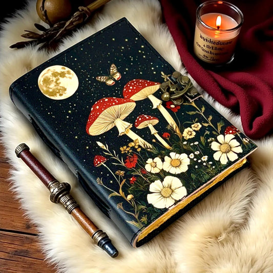 Mushroom leather journal