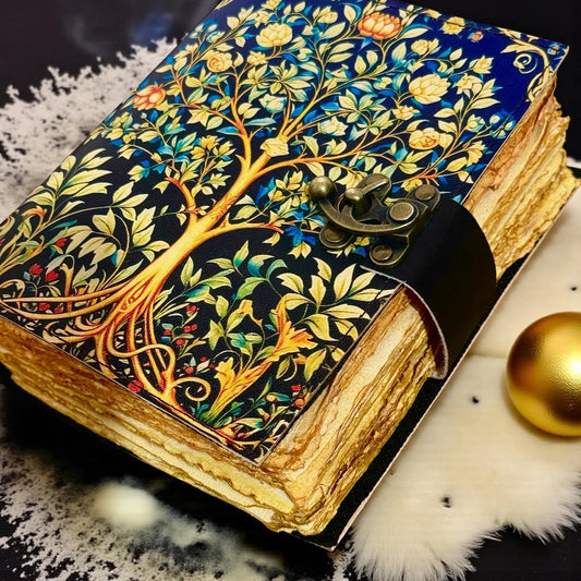 Tree of Life Leather Grimopiore Journal Grimoire notebook