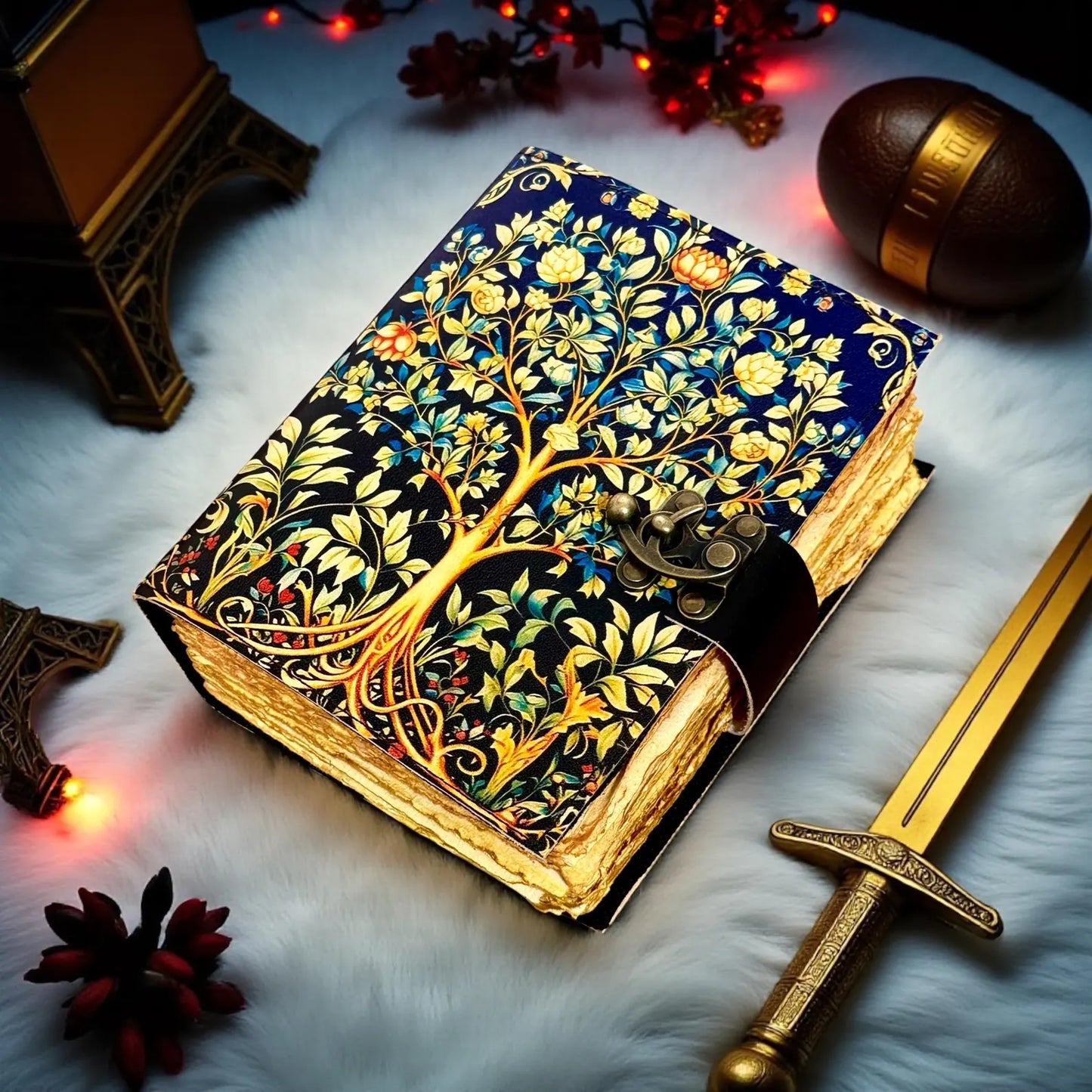 Tree of Life Leather Grimopiore Journal Grimoire notebook