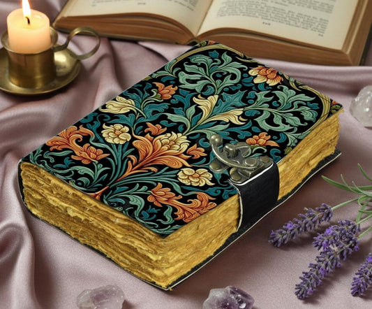 Spring Flower leather Journal