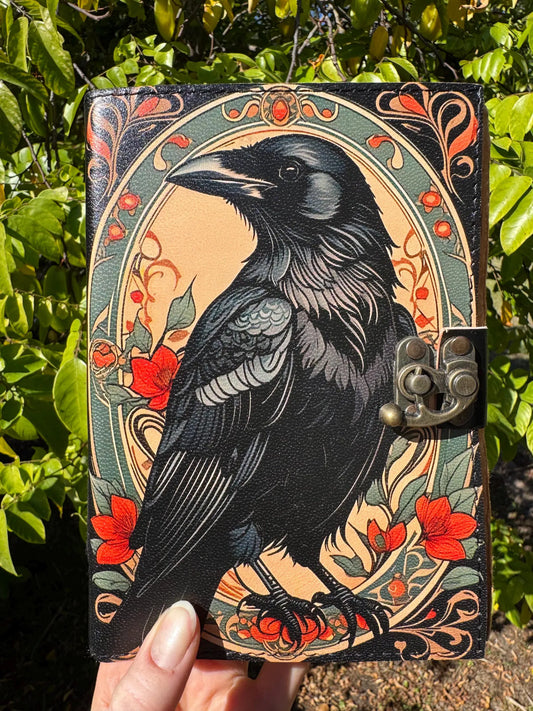 Magical Raven Deckle Paper Journal