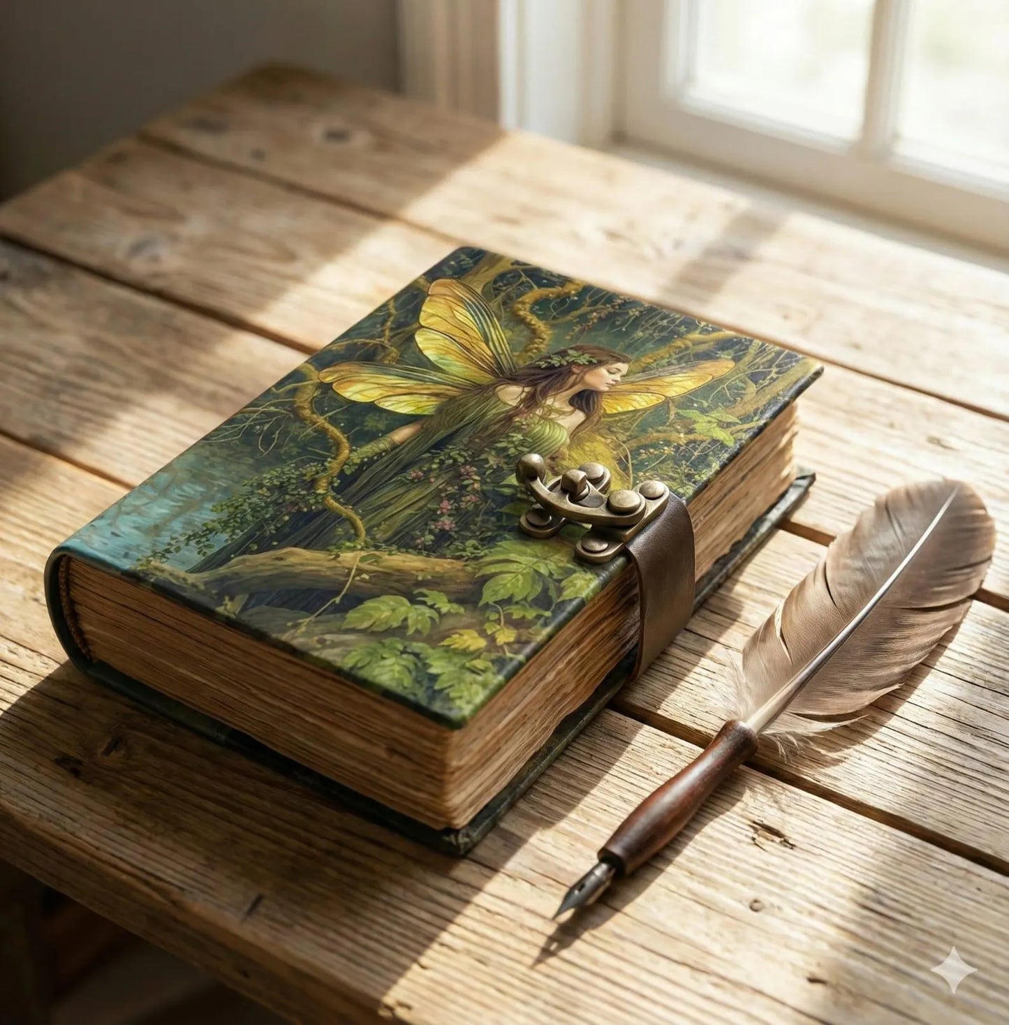 Fairy Leather JOurnal Magic Journal Grimoire Notebook