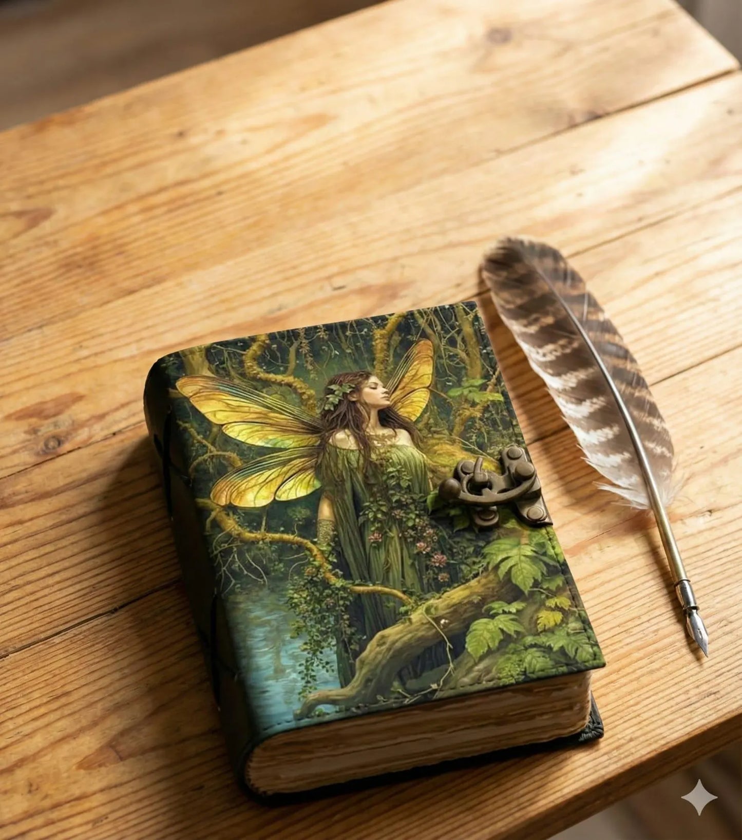 Fairy Leather JOurnal Magic Journal Grimoire Notebook