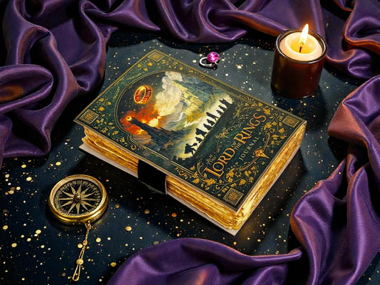 Doors of Durin Leather Notebook: Tolkien Lord of the Rings Handmade Journal