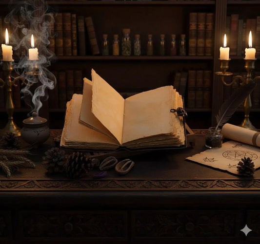 Bunny Rabbit Moon Leather Journal grimoire